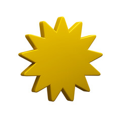 standing at an angle Sales and Promotional Batches Premium Quality Best Choice Exclusive Labels yellow star isolated