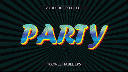 Editable text effect vector design 