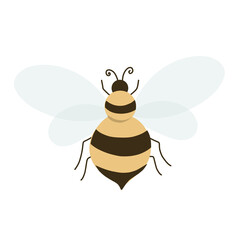 Cute honey bee Illustration, bumble bee clipart 
