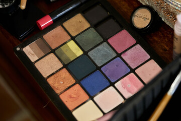 maquillaje, color