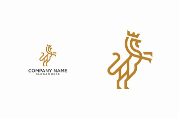 Lion Logo Line