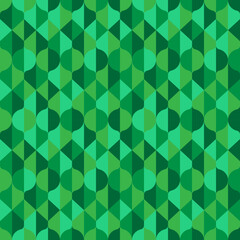 Fototapeta premium Abstract nature inspired pattern in green shades. Vector seamless pattern design for textile, fashion, paper and wrapping. 