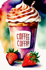 strawberry jam on a plate,  Generative AI