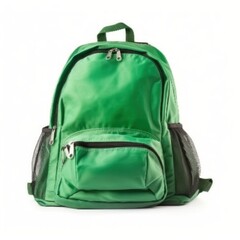 School backpack isolated. Illustration AI Generative.