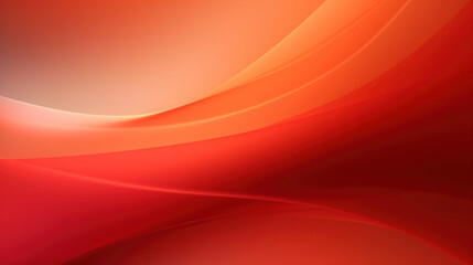 Abstract 3d banner. Wavy smokey glowing stripes in red tones on gradient background. Generative Ai.