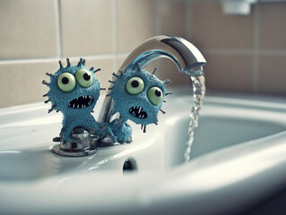 Bathroom germs