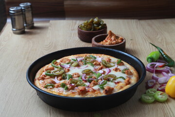 Pizza photo background and Pizza wallpaper or pizza food photo