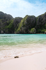 Transparent water at Maya Bay, Phi Phi Islands, Thailand