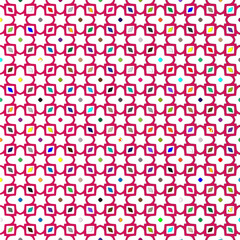 Vector background with colorful pattern. Abstract background. Perfect for fashion, textile design, cute themed fabric, on wall paper, wrapping paper and home decor.