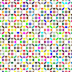 Vector background with colorful pattern. Abstract background. Perfect for fashion, textile design, cute themed fabric, on wall paper, wrapping paper and home decor.