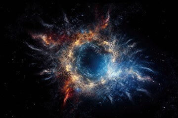 massive black hole at the center of a galaxy. Generative AI