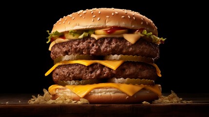 Double Cheeseburger: Twice the Indulgence