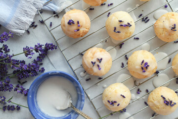 Lavender Teacakes - fancy cakes cookies biscuits to serve at tea or as dessert