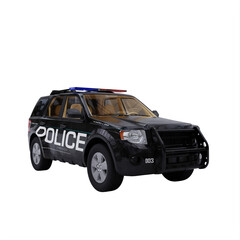 black police car