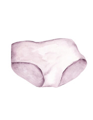 Women's panties. Watercolor illustration
