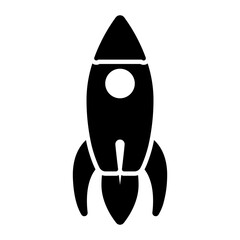 Rocket Glyph Icon