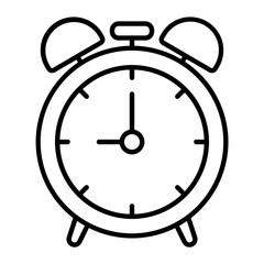 Alarm Clock Outline Icon