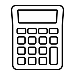 Calculator Outline Icon