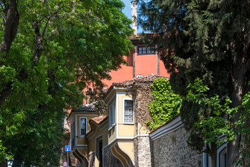 The old town of city of Plovdiv, Bulgaria