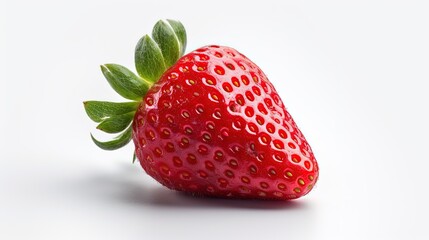 Strawberry Isolated on a White Background, Studio Photography. Generative AI.