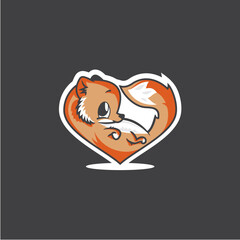 baby fox design vector