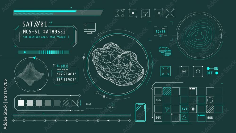 Wall mural dynamic animation on the theme of the search and study of rocks.