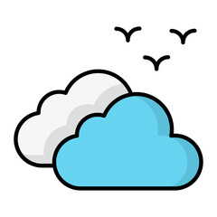 Weather Line Color Icon