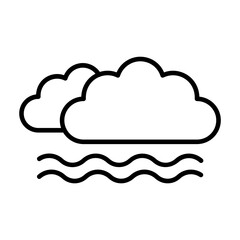 Fototapeta premium Fog Icon