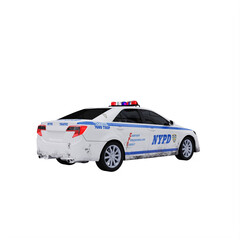 modern city police car