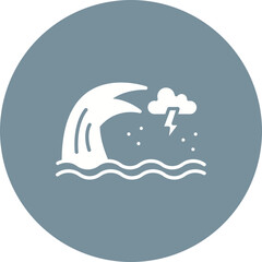 Fototapeta premium Sea Storm Icon