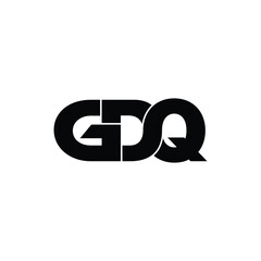 GDQ letter monogram logo design vector