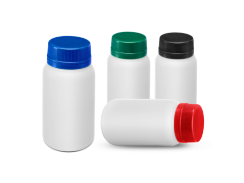 Blank medicine bottle transparent background