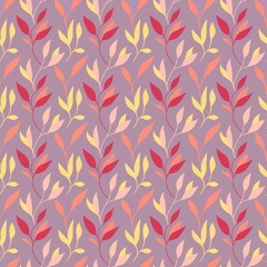 Seamless pattern with trendy fabric ornaments 