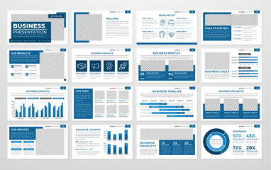 Fototapeta na wymiar business presentation template with modern concept