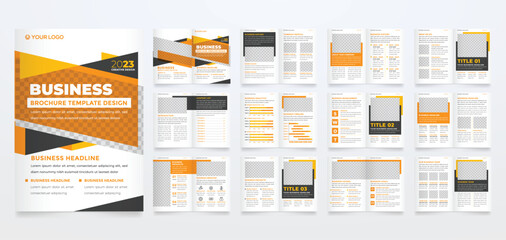 business brochure template with modern concept	