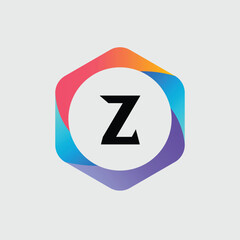 Z logo Colorful Vector Design. Icon Concept. Abstract modern