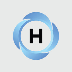 H logo Colorful Vector Design. Icon Concept. Abstract modern
