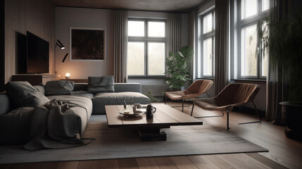 Obraz na płótnie Canvas modern living room