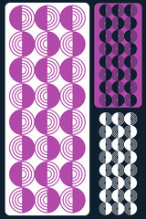 Circle Aesthetic contemporary stripe line art, abstract art for wallpaper, Art form design for wall art, decoration, wallpaper.