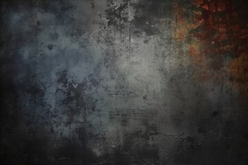 Dark grunge background with scratches created with Generative AI technology