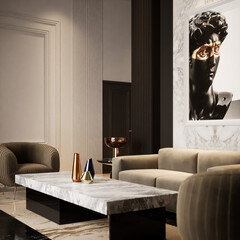 3D Rendering Guset Room Design