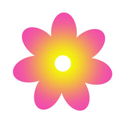 gradient flower illustration