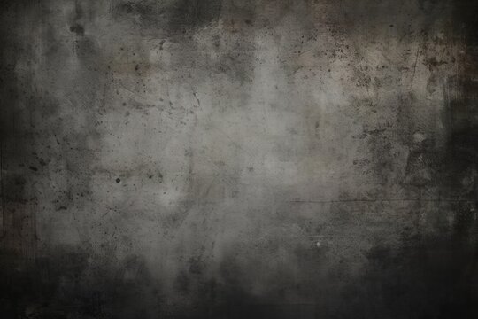 Gray grunge background with scratches created with Generative AI technology