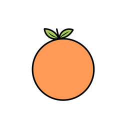 Orange Fruit Illustration