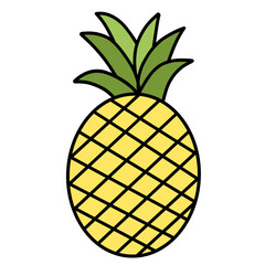 Obraz premium Pineapple Illustration