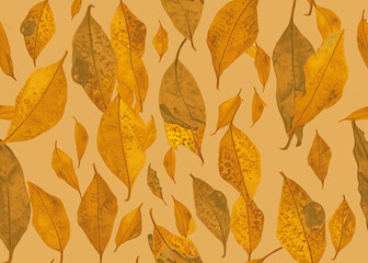 abstract autumn leaves background created with generative ai technology
