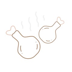 The hot fried chicken is very appetizing and dipping in the chicken dipping sauce.