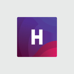 Obraz premium H logo Colorful Vector Design. Icon Concept. Abstract modern