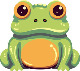 Fototapeta premium frog cute cartoon minimal