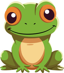 Obraz premium frog cute cartoon minimal